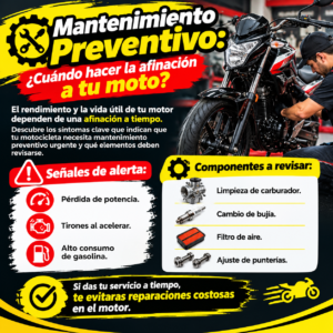 Mantenimiento preventivo de Motocicletas